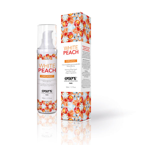 exsens オーガニックグルメマッサージオイル　WHITE PEACH