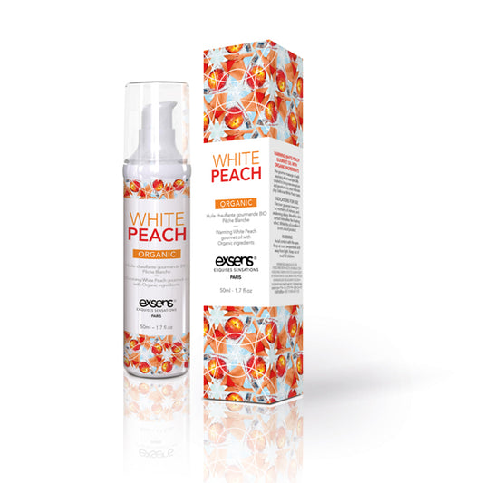 exsens オーガニックグルメマッサージオイル　WHITE PEACH