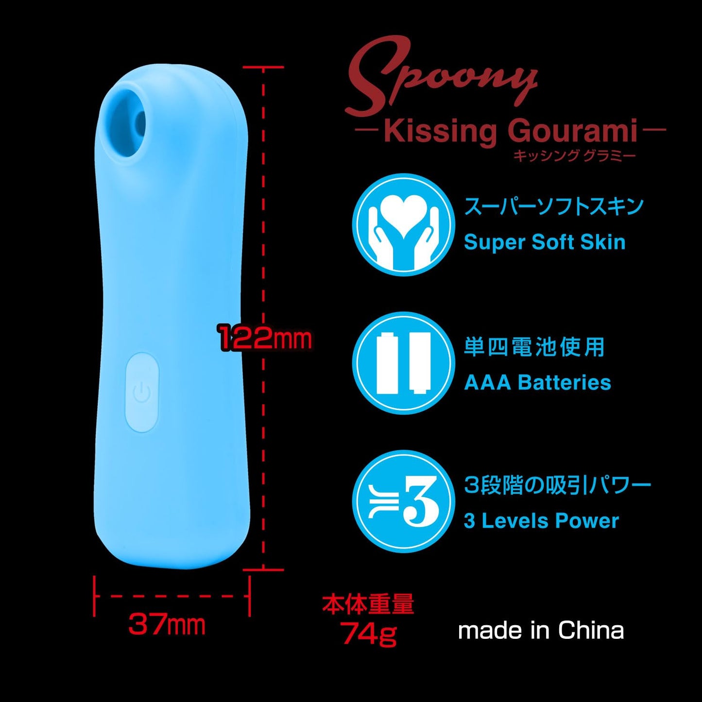 Spoony Kissing Gourami Blue