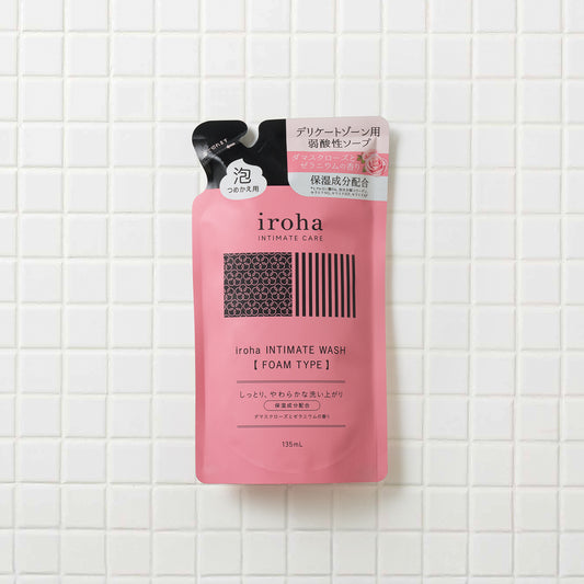 【iroha】INTIMATE WASH ダマスクローズとゼラニウムの香り 詰め替え用